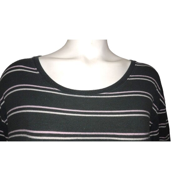 American Eagle Outfitters Oversized Soft Sexy T-Shirt Striped Small Grunge READ - Picture 2 of 16